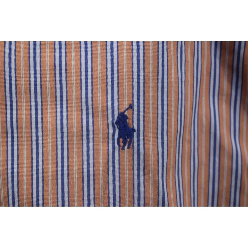 Polo Ralph Lauren Dress Shirt Striped Classic Fit Long Sleeve Mens Size 16 Large